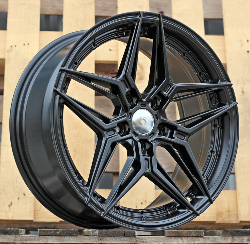 Alu disky Racing Line FBX481 8x18 5x112 ET40 66.6 Čierna