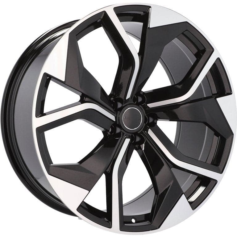 Racingline B1637 21x9.5 5x112 ET20 Black Polished Audi - Wheelsup.sk