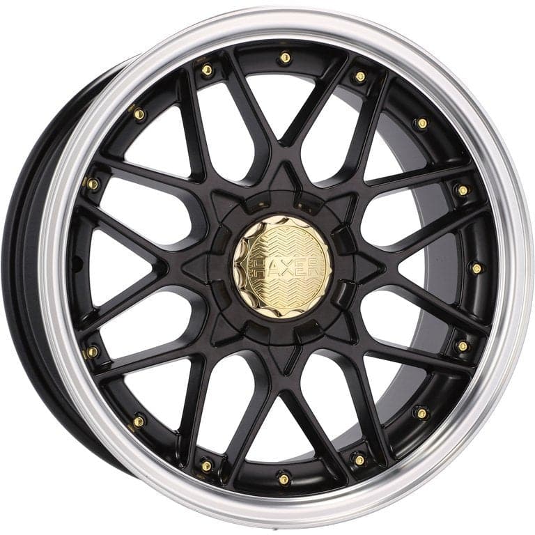 Alu kola HAXER HX025 10x18 5x112 ET15 74.1 Black Half Matt & Polished Lip | Wheelsup.cz