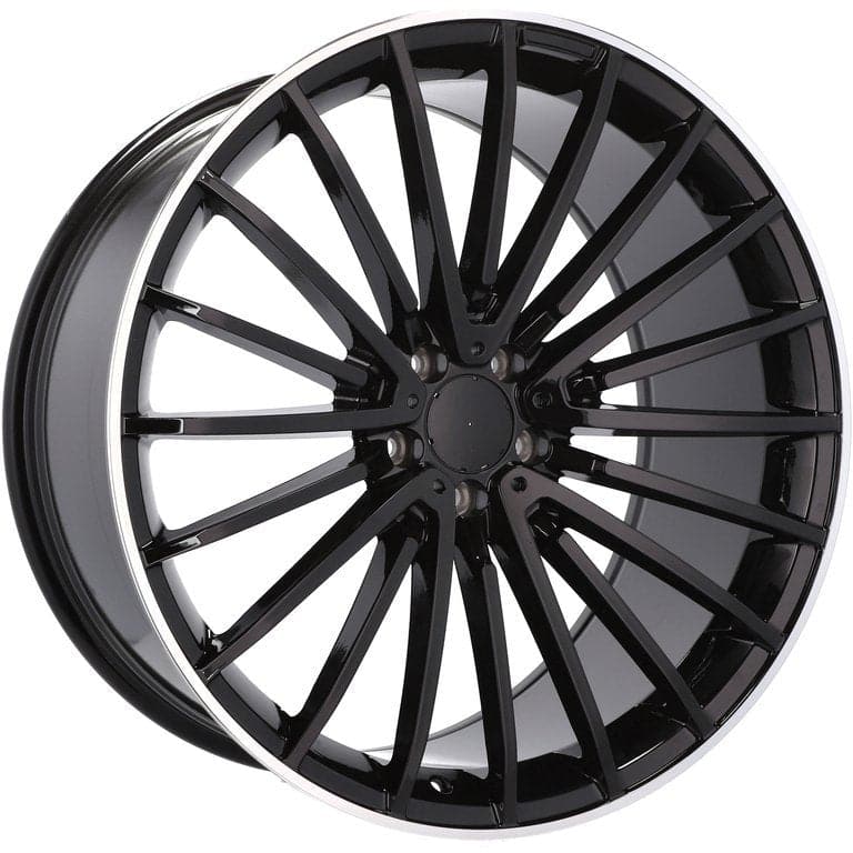 Racingline MR532 22x10.5 5x112 ET40 Black & Polished Lip Mercedes - Wheelsup.sk