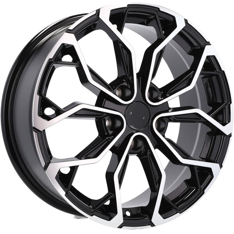 Racingline XF260 17x7 5x114.3 ET43 Black Polished Renault - Wheelsup.sk