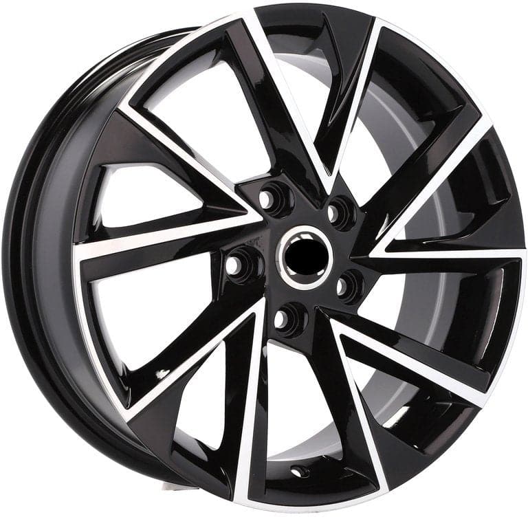 Racingline FE181 19x8 5x112 ET40 Black Polished Škoda - Wheelsup.sk