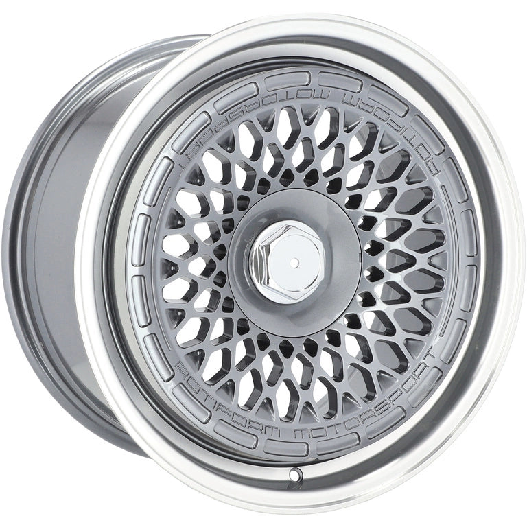Alu kola Racing Line 1308B 9.5x18 5x112 ET35 72.6 Gun Metal & Polished Lip