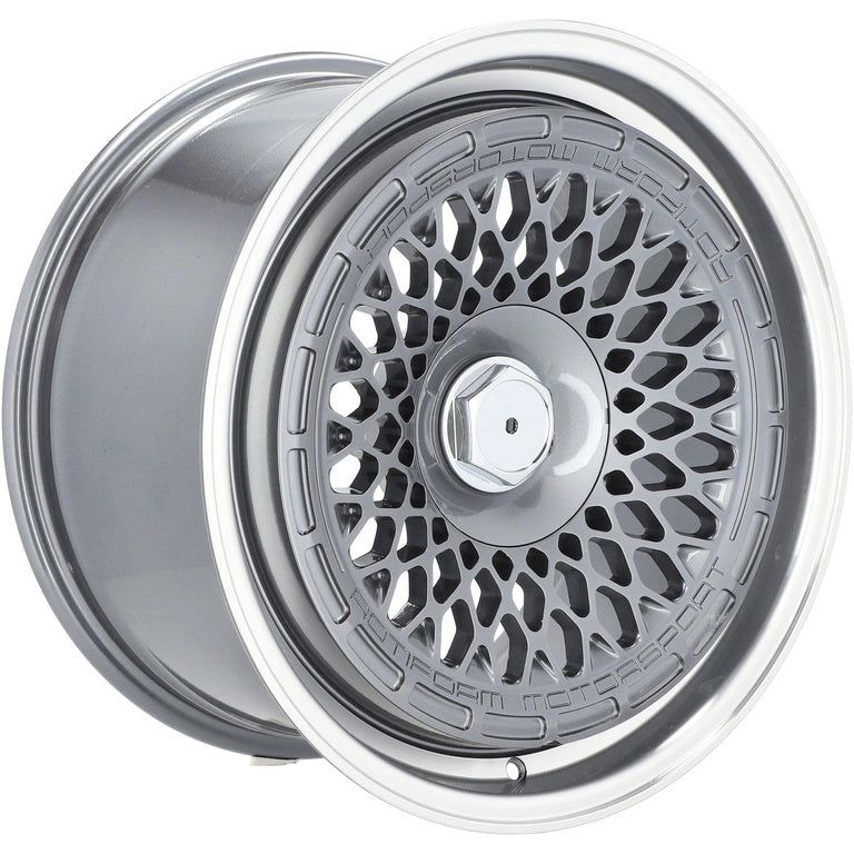 Alu kola Racing Line 1308B 8.5x18 5x112 ET30 72.6 Gun Metal & Polished Lip | Wheelsup.cz
