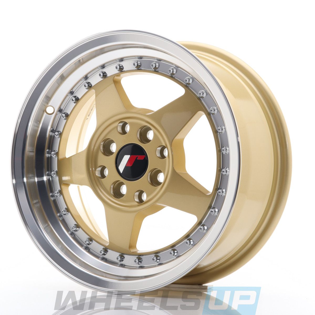 Alu kola Japan Racing JR6 17x10 ET20 BLANK Gold w/Machined Lip WheelsUp
