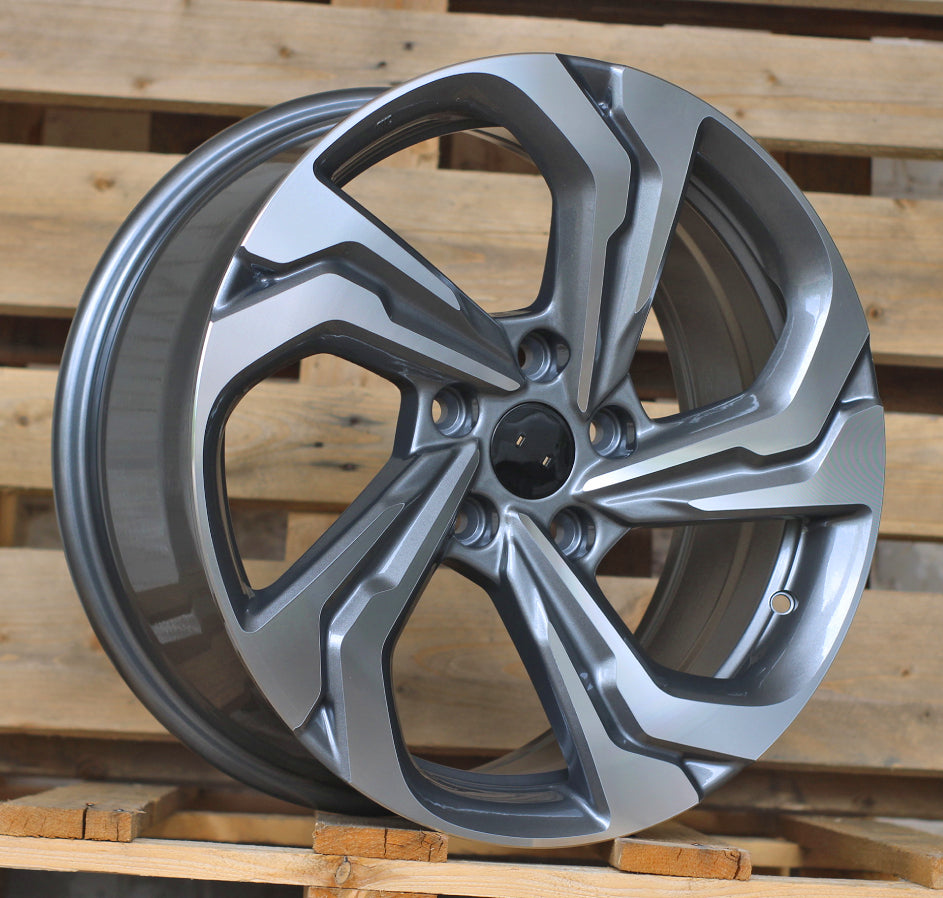 Alu kola pro Honda I7109 7.5x17 5x114.3 ET45 64.1 Grey Polished | Wheelsup.cz