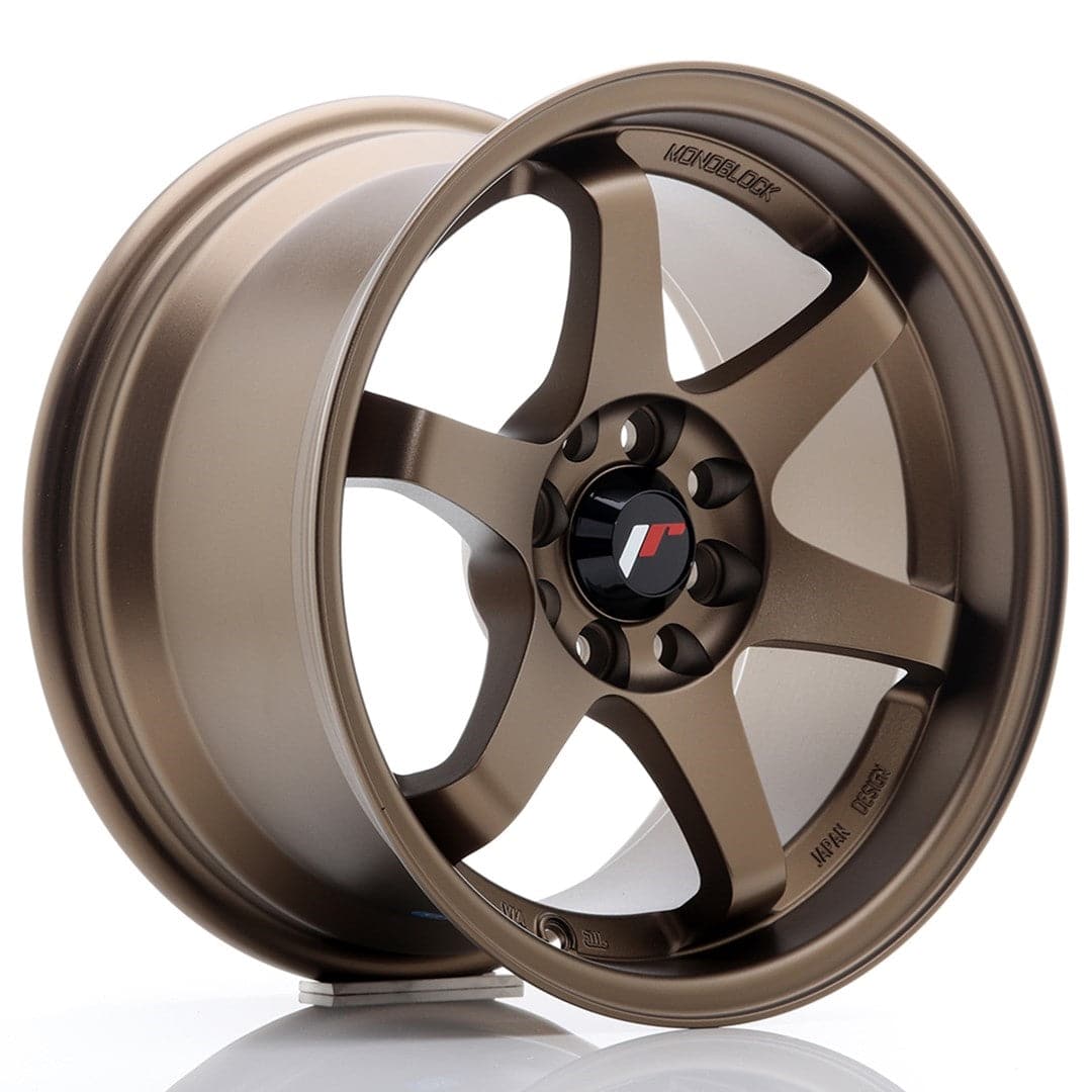 JR Wheels JR3 15x8 ET25 4x100/114 Anodized Bronze - Wheelsup