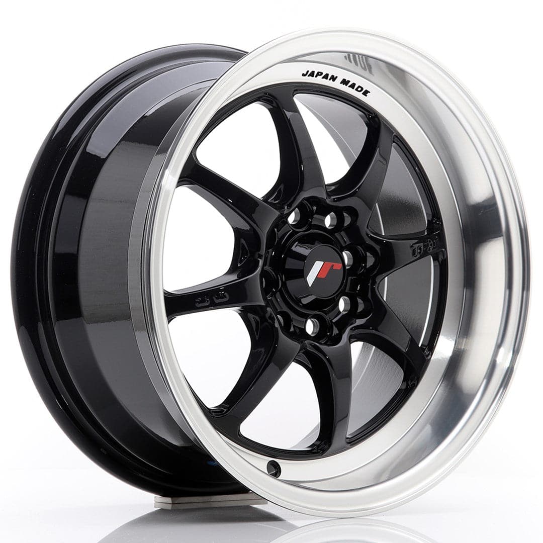 JR Wheels TF2 15x7,5 ET30 4x100/114 Gloss Black - Wheelsup.sk