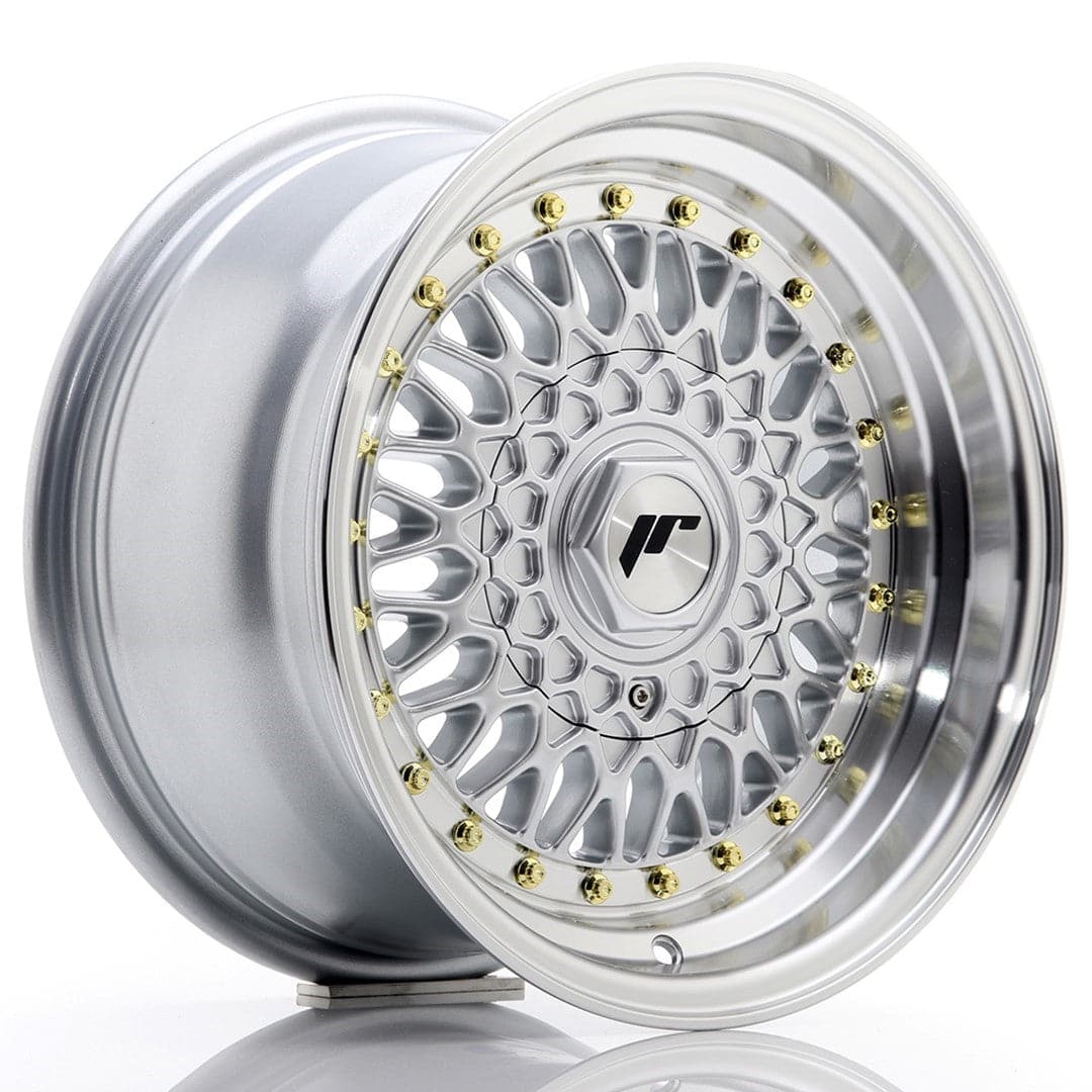 JR Wheels JR9 15x8 ET15 4x100/114 Silver w/Machined Lip - Wheelsup.sk