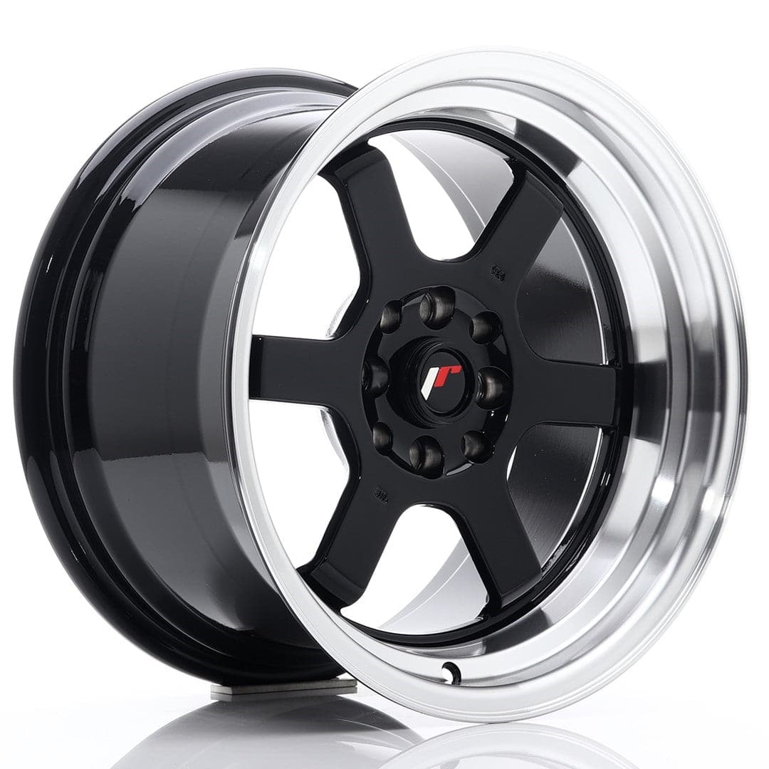 JR Wheels JR12 16x9 ET10 4x100/114 Gloss Black - Wheelsup