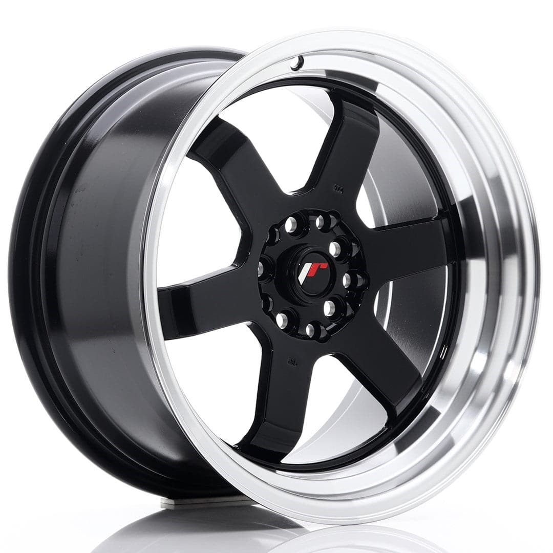 JR Wheels JR12 17x9 ET25 5x100/114 Gloss Black - Wheelsup