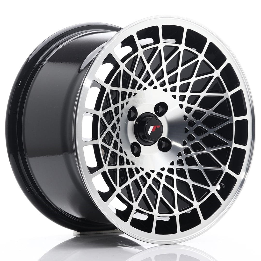 JR Wheels JR14 16x9 ET10 4x100 Gloss Black Machined Face - Wheelsup