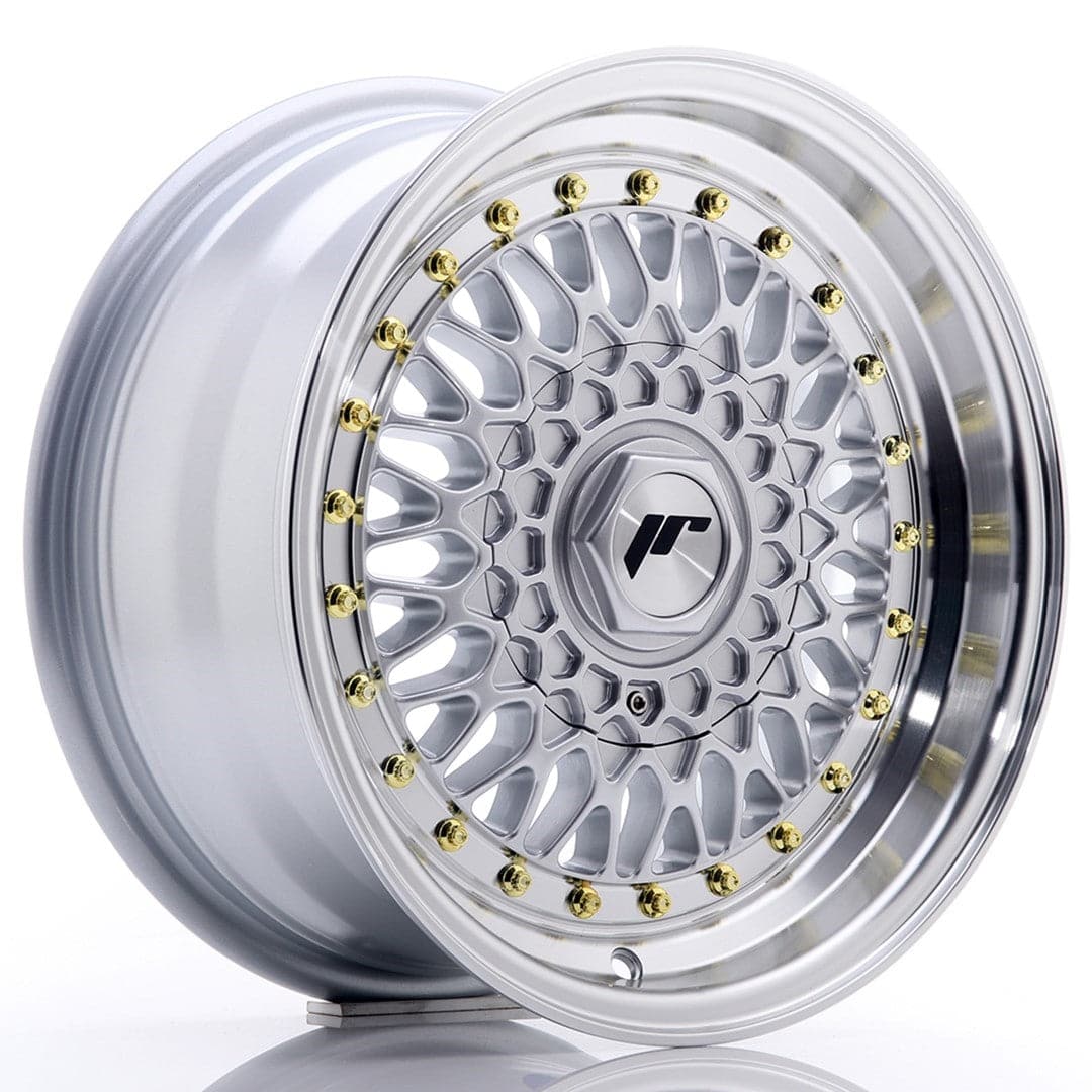 JR Wheels JR9 15x7 ET20 4x100/108 Silver w/Machined Lip - Wheelsup.sk