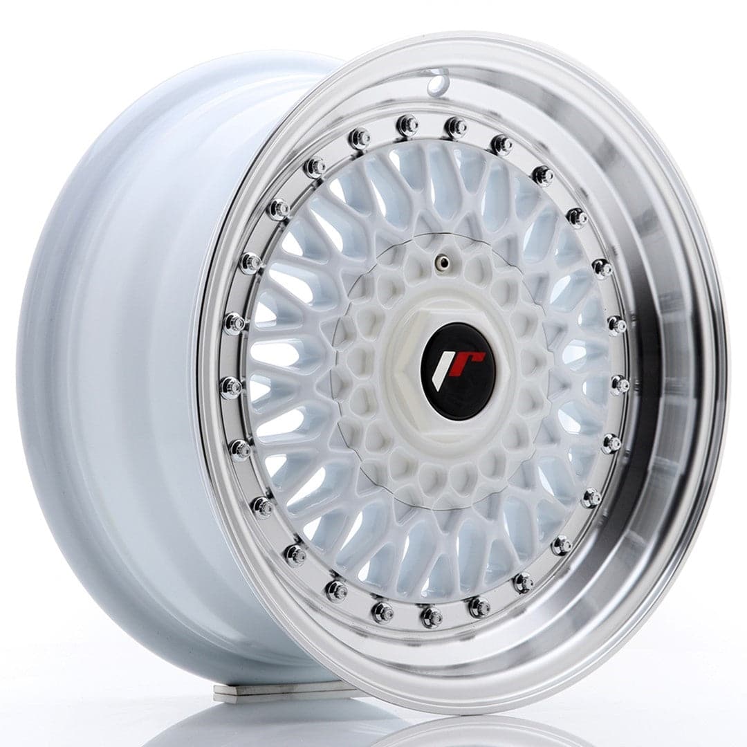 JR Wheels JR9 15x7 ET20 4x100/108 White w/Machined Lip - Wheelsup.sk