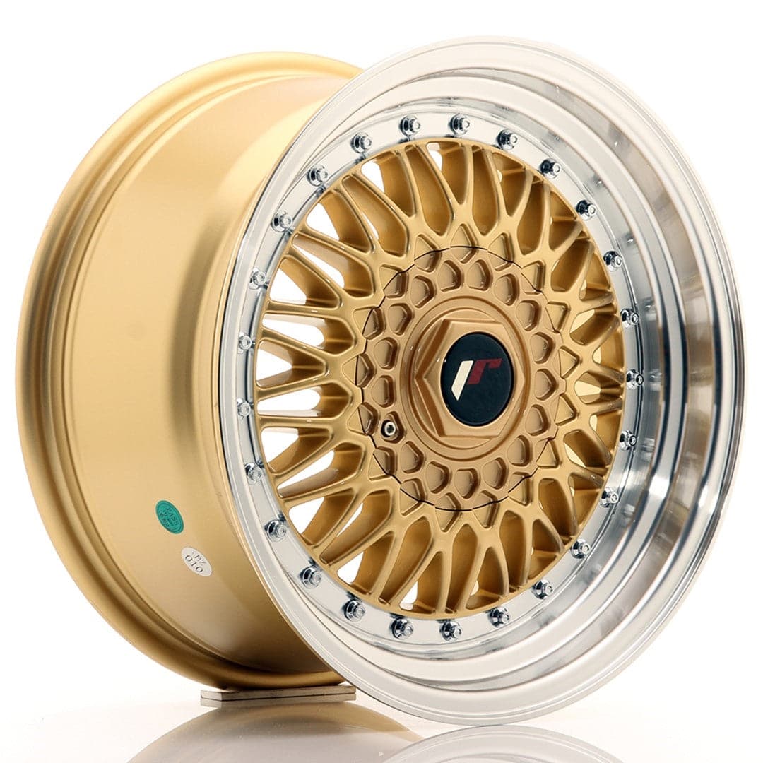 JR Wheels JR9 16x8 ET25 4x100/108 Gold w/Machined Lip - Wheelsup.sk