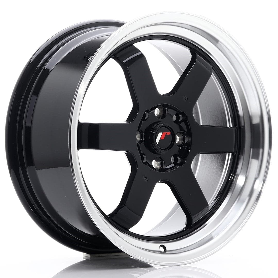 JR Wheels JR12 17x8 ET33 4x100/114 Gloss Black - Wheelsup