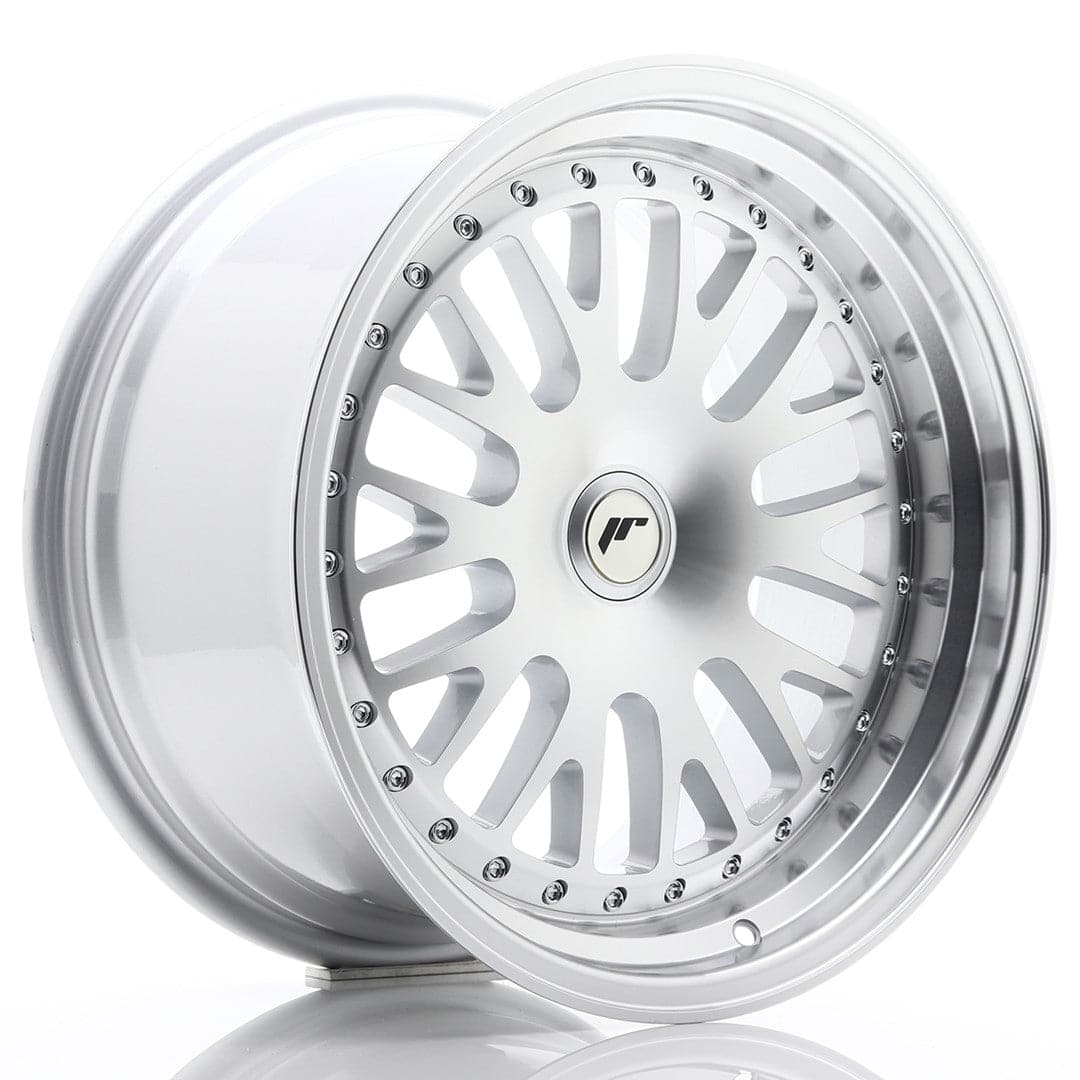 JR Wheels JR10 17x9 ET25-30 Blank Silver Machined Face - Wheelsup