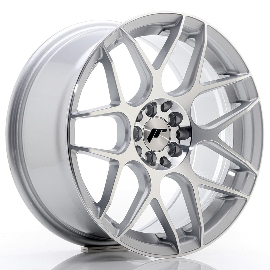 JR Wheels JR18 17x8 ET35 4x100/114 Silver Machined - Wheelsup