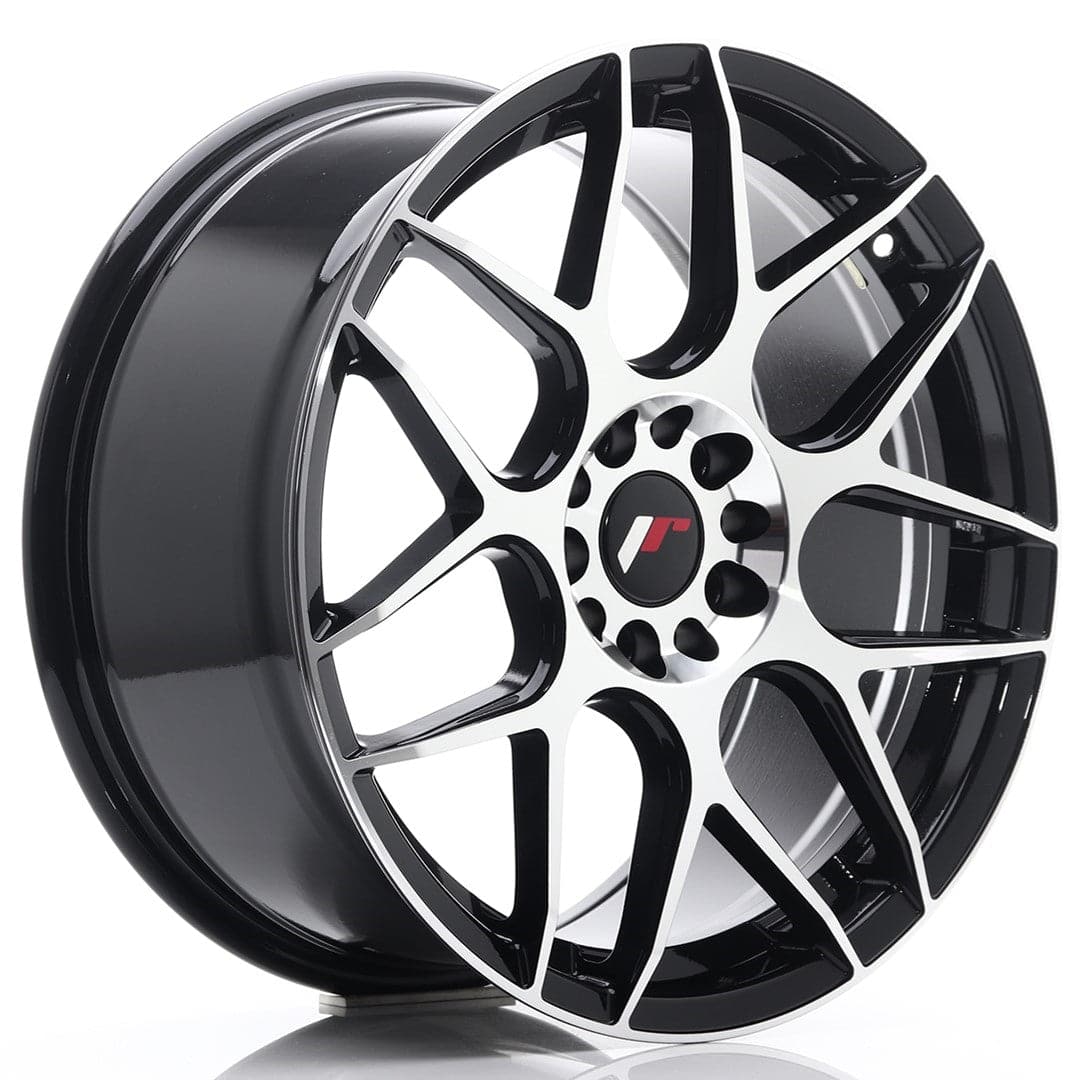 JR Wheels JR18 18x8,5 ET35 5x100/120 Black Machined - Wheelsup