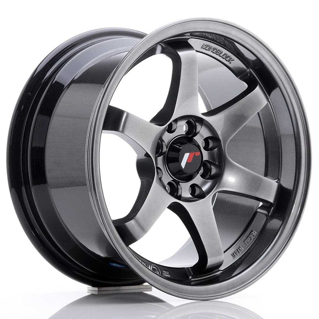JR Wheels JR3 15x8 ET25 4x100/108 Hyper Black - Wheelsup