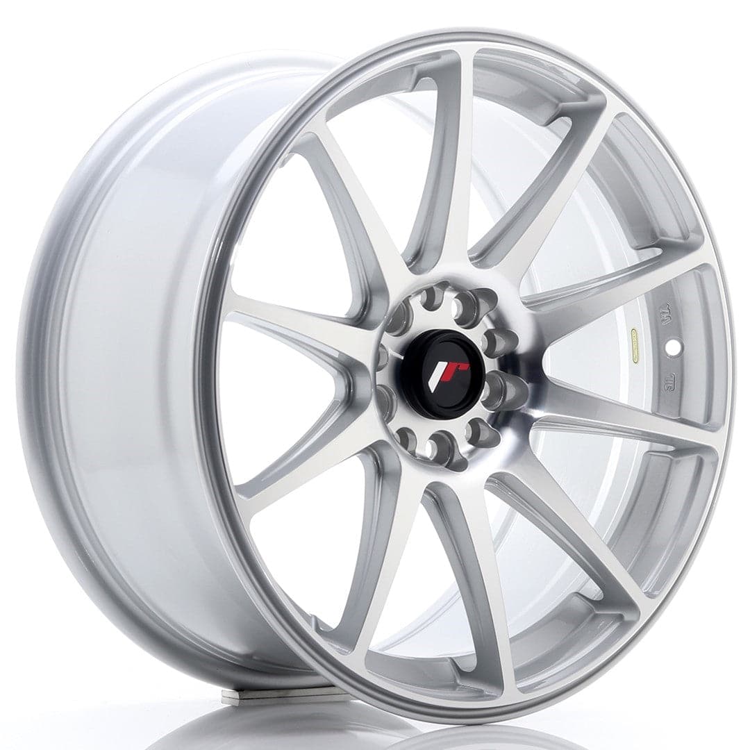 JR Wheels JR11 18x8,5 ET35 5x100/108 Silver Machined - Wheelsup