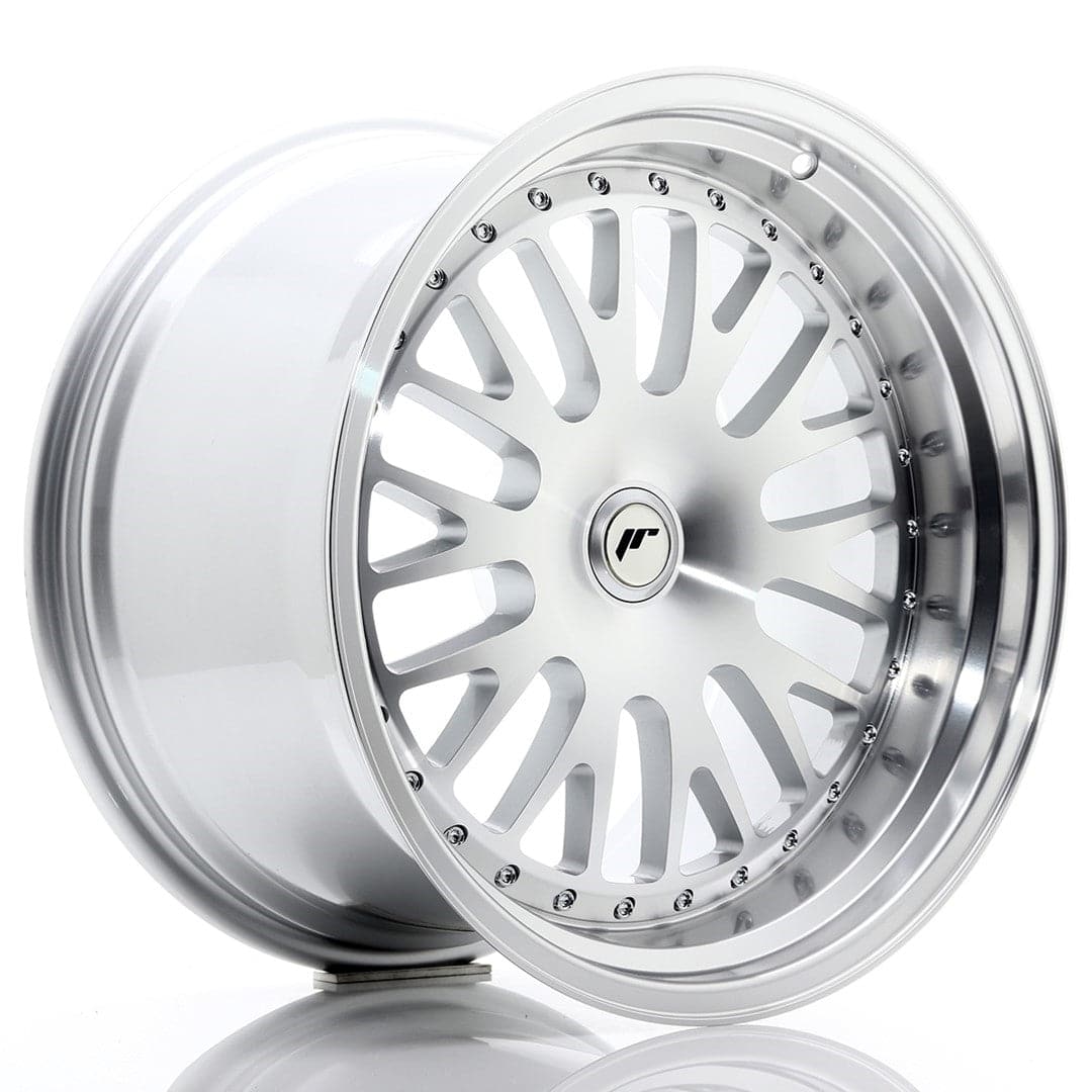 JR Wheels JR10 19x11 ET15-30 Blank Silver Machined Face - Wheelsup