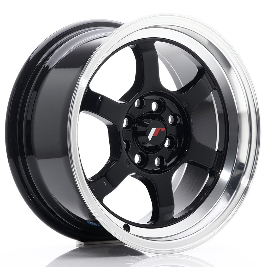 JR Wheels JR12 15x7,5 ET26 4x100/108 Gloss Black - Wheelsup
