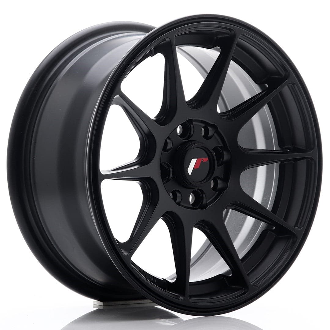 JR Wheels JR11 15x7 ET30 4x100/108 Flat Black - Wheelsup
