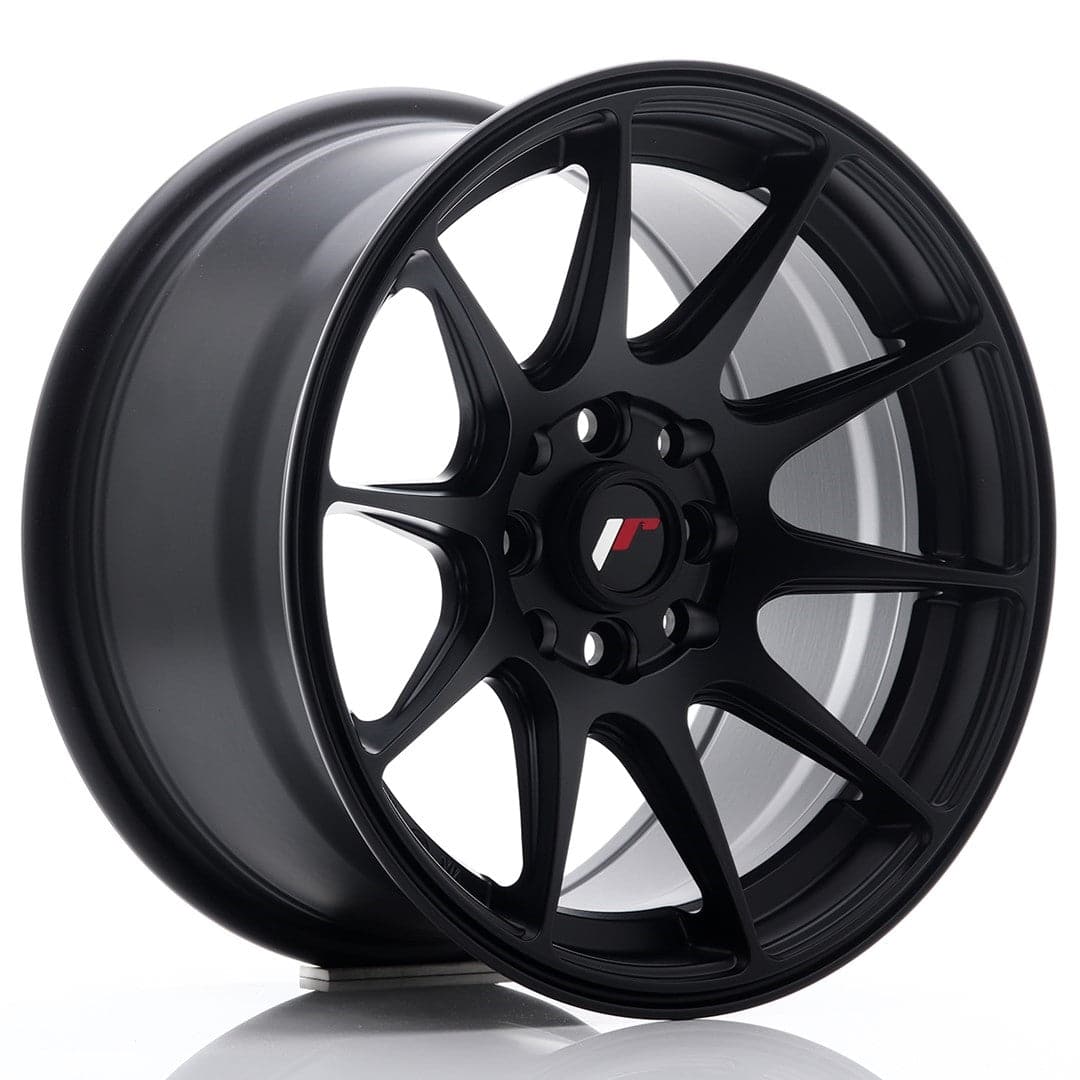 JR Wheels JR11 15x8 ET25 4x100/114 Flat Black - Wheelsup