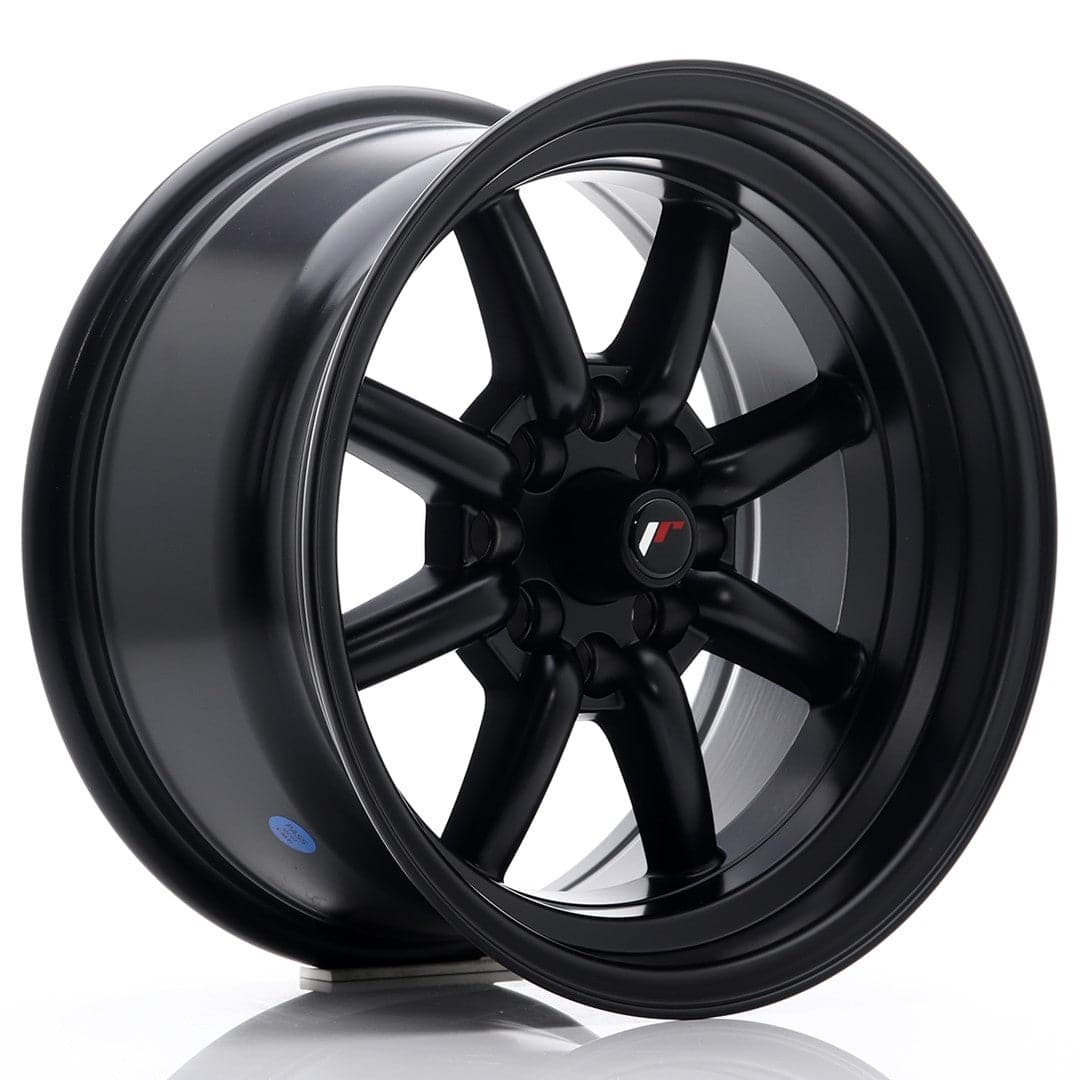 JR Wheels JR19 15x8 ET0 4x100/114 Matt Black - Wheelsup