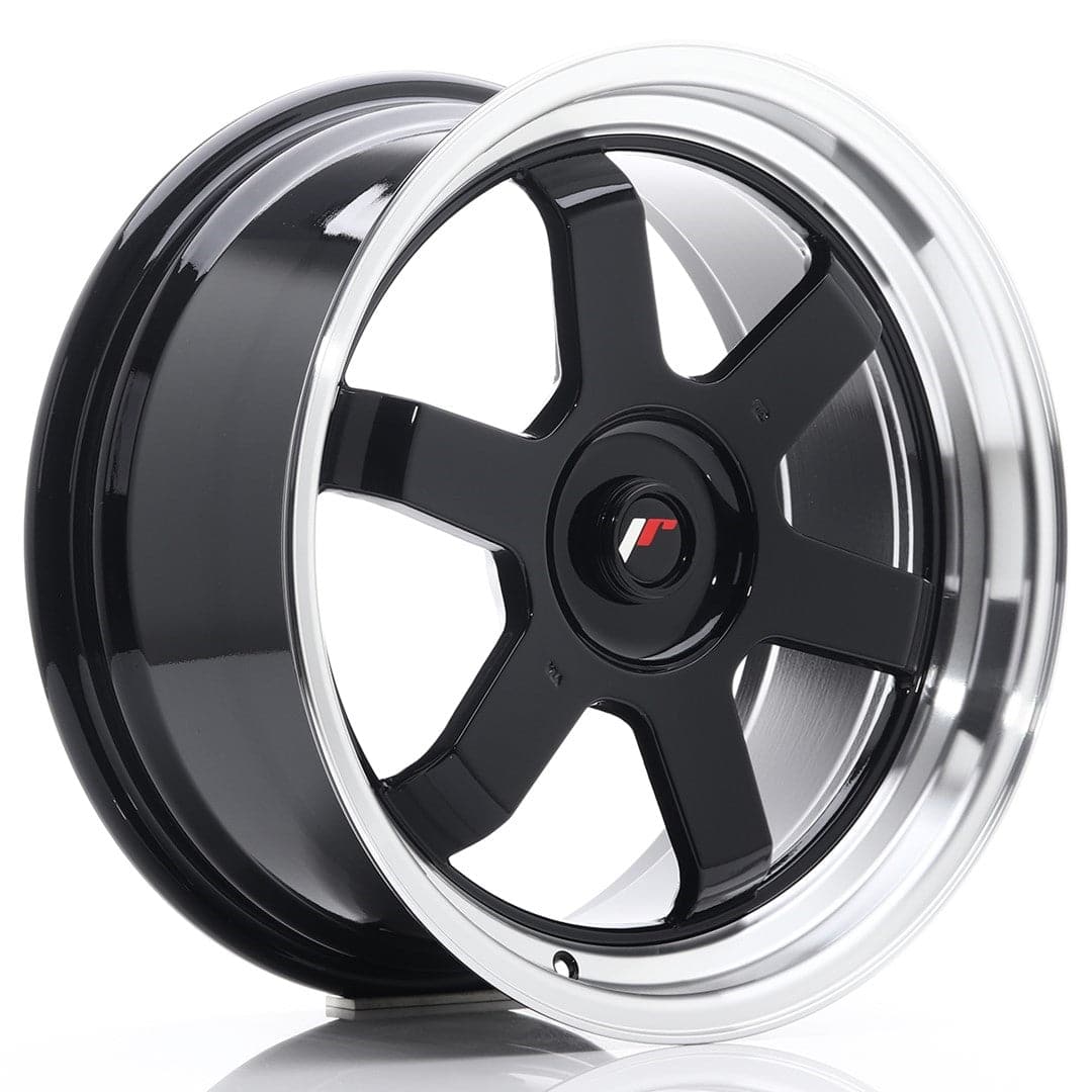 JR Wheels JR12 17x8 ET35 Blank Gloss Black - Wheelsup