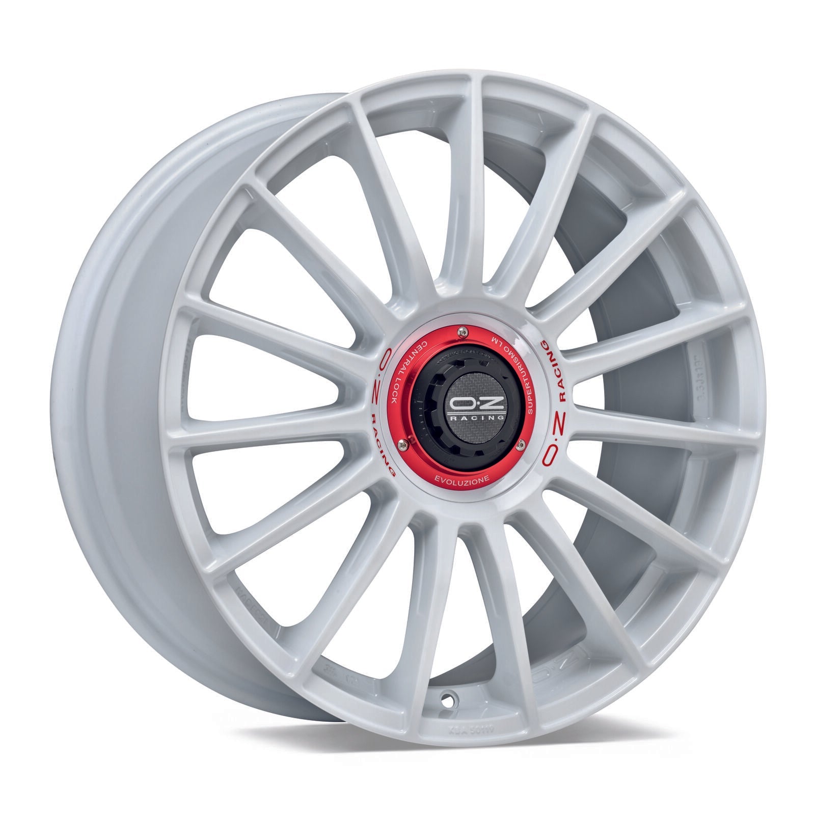OZ SUPERT EVOLUZ WRC 8x18 ET45 5x114.3 75 Race White Red Lettering