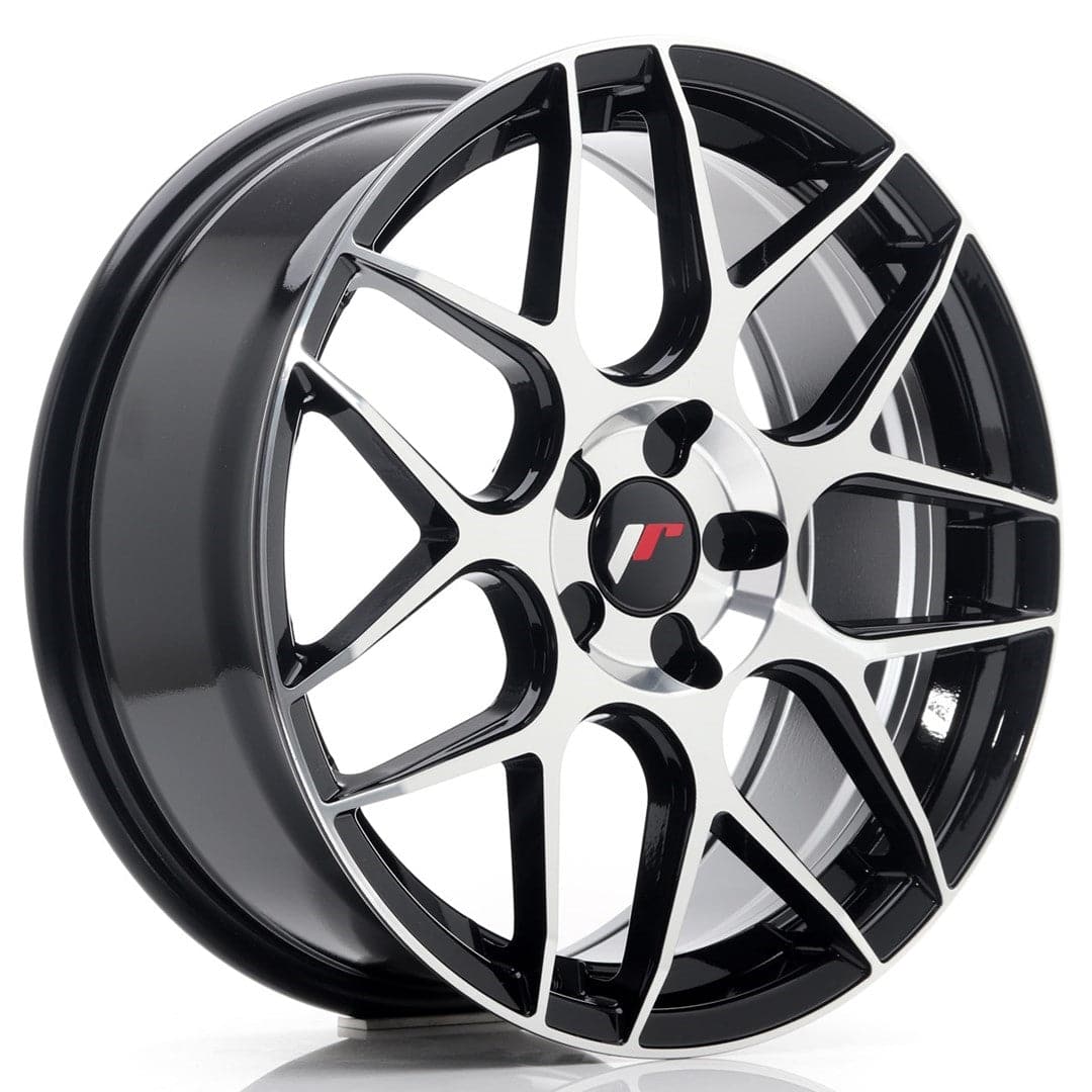 JR Wheels JR18 18x7,5 ET35-42 Blank 5H Black Machined - Wheelsup