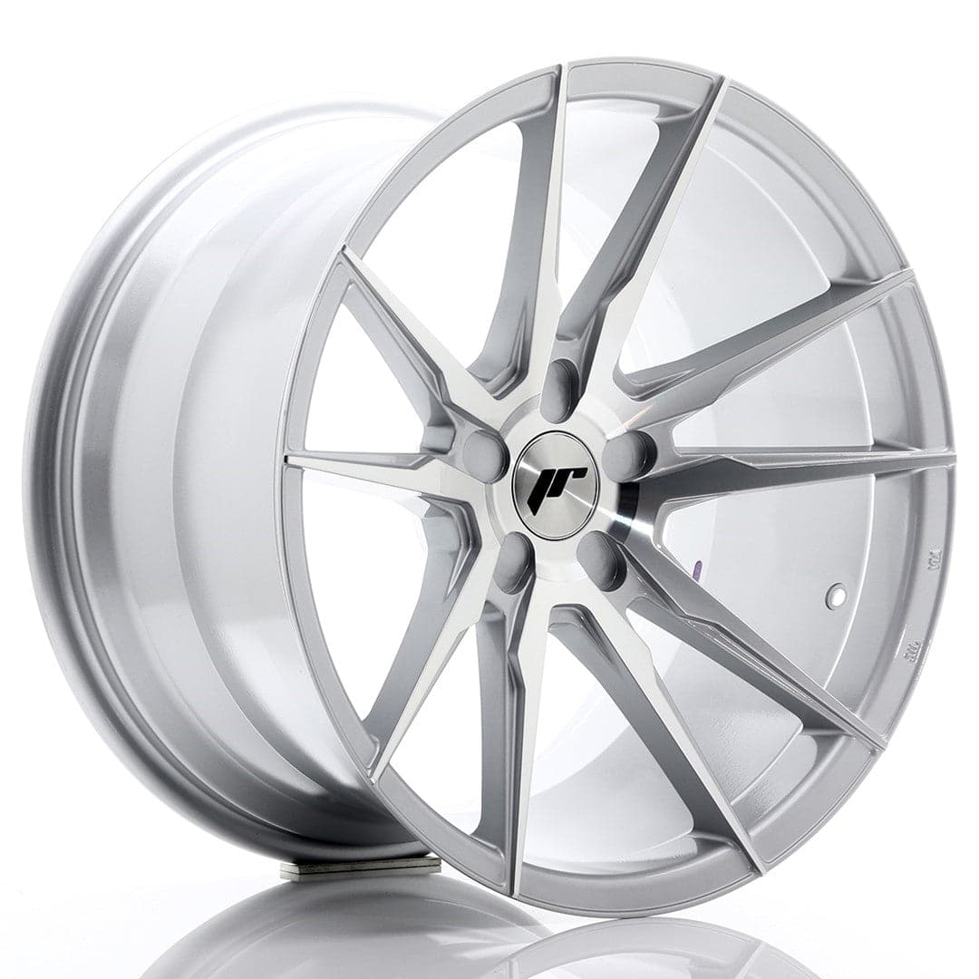 JR Wheels JR21 19x11 ET15-30 5H BLANK Silver Machined Face - Wheelsup