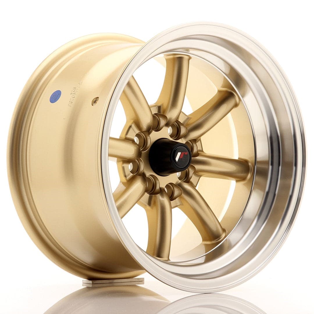 JR Wheels JR19 15x9 ET-13 4x100/114 Gold - Wheelsup