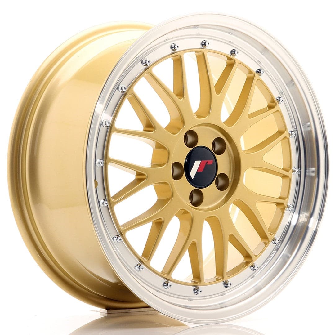 JR Wheels JR23 18x8,5 ET35 5x100 Gold w/Machined Lip - Wheelsup