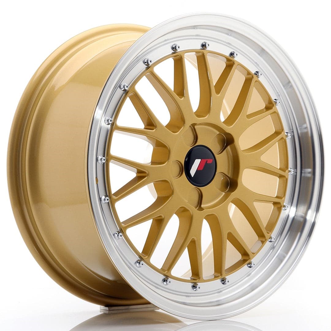 JR Wheels JR23 18x8,5 ET25-48 5H BLANK Gold w/Machined Lip - Wheelsup
