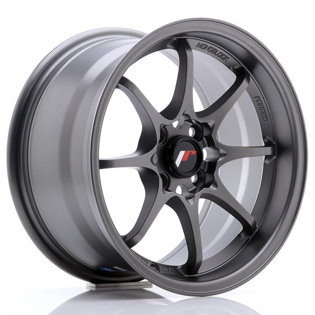 JR Wheels JR5 15x8 ET28 4x100 Matt Gun Metal - Wheelsup.sk
