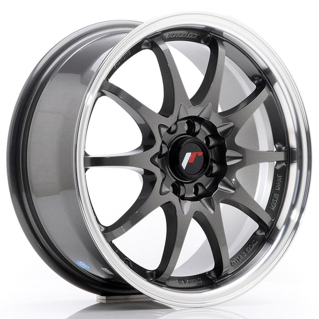 JR Wheels JR5 16x7 ET30 4x100/108 Gun Metal w/Machined Lip - Wheelsup.sk