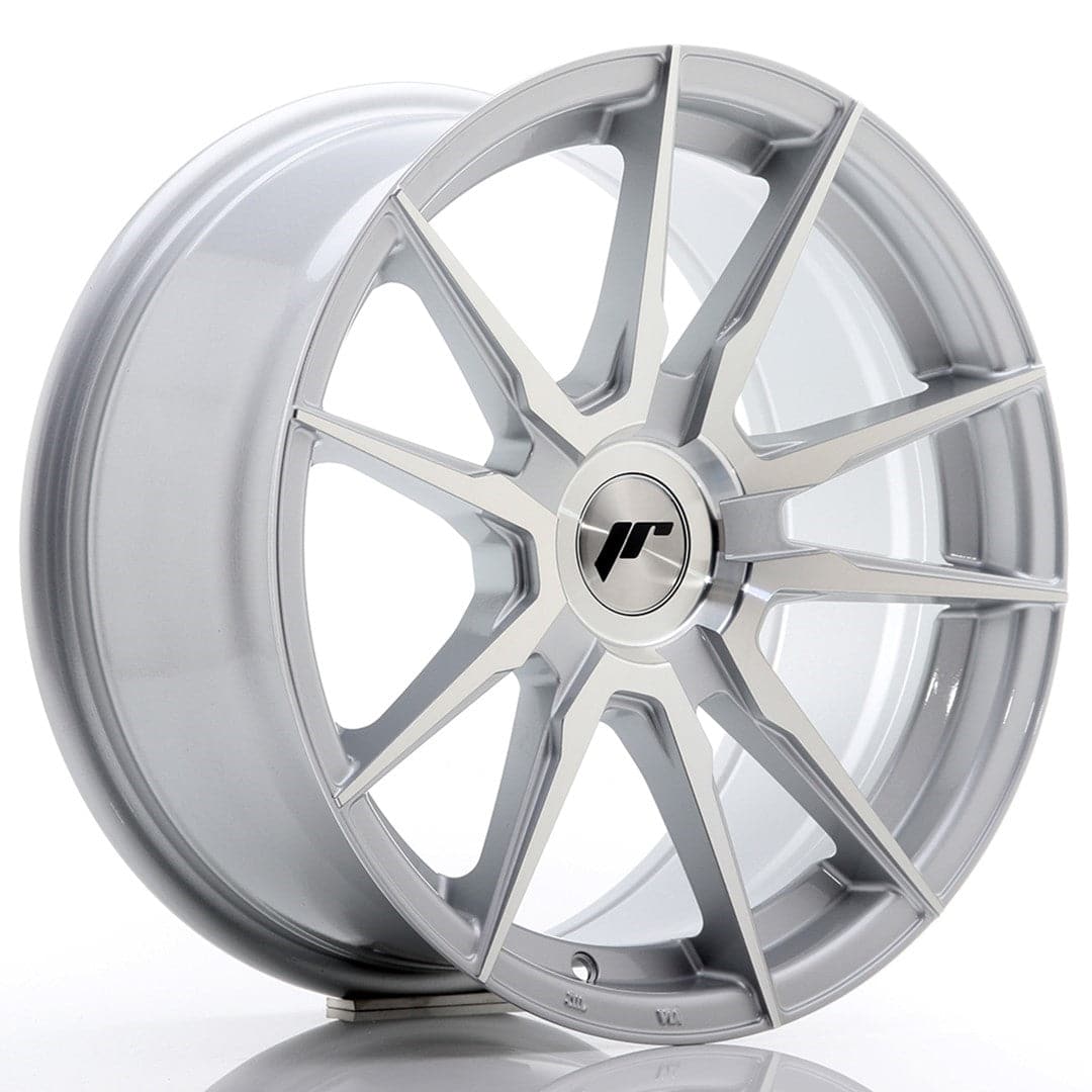 JR Wheels JR21 17x8 ET35 Blank Silver Machined - Wheelsup