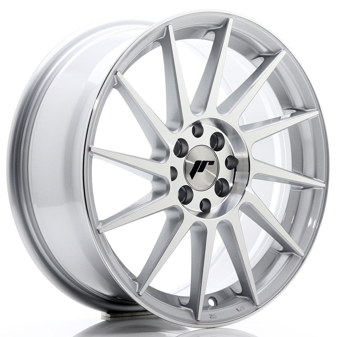 JR Wheels JR22 17x7 ET35 5x100/114 Silver Machined Face - Wheelsup