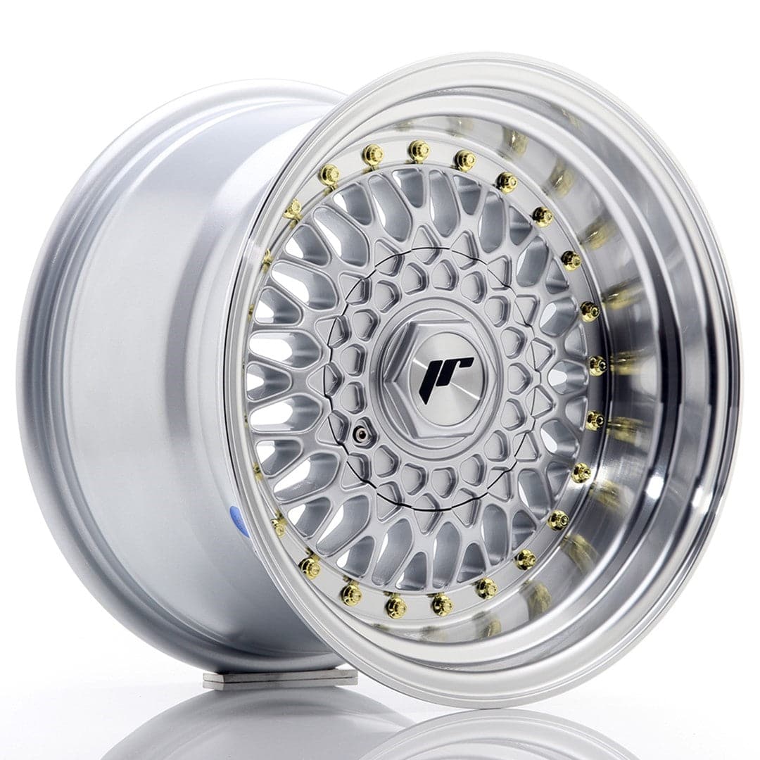 JR Wheels JR9 15x9 ET10 4x100/108 Silver w/Machined Lip - Wheelsup.sk