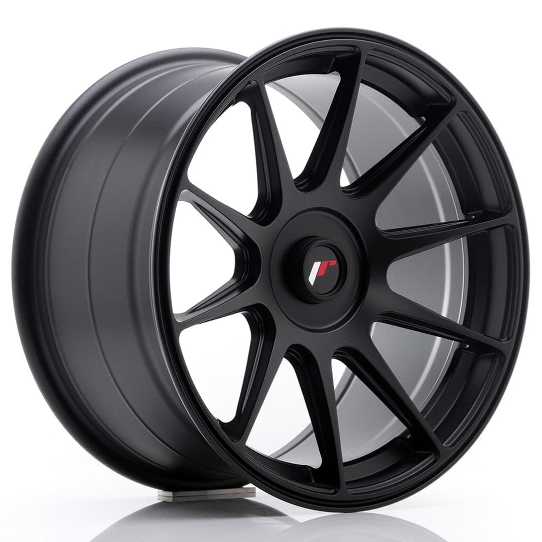JR Wheels JR11 17x9 ET25-35 Blank Matt Black - Wheelsup