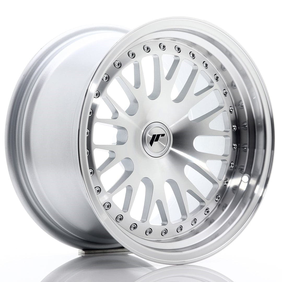 JR Wheels JR10 16x9 ET10-20 Blank Silver Machined Face - Wheelsup