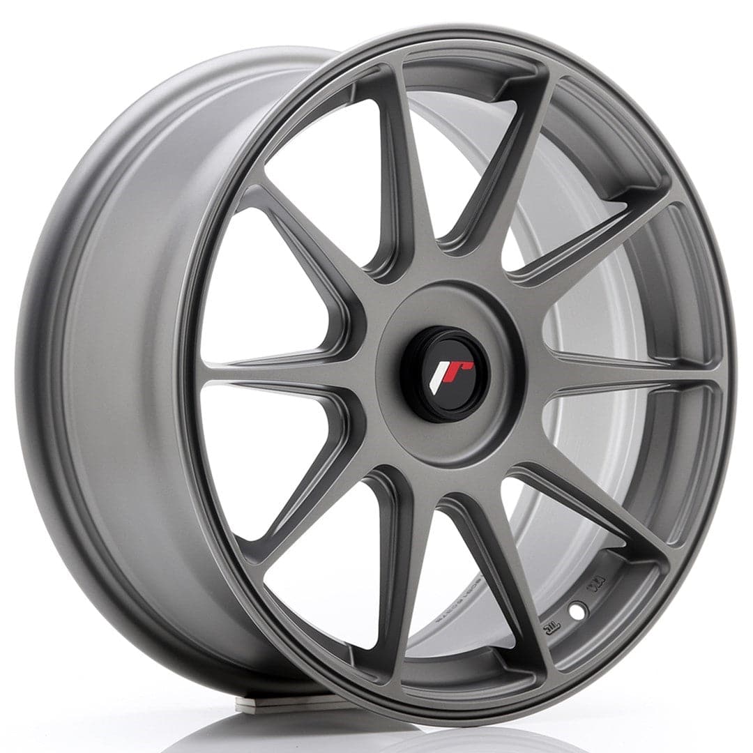 JR Wheels JR11 17x7,25 ET35-40 Blank Matt Gun Metal - Wheelsup