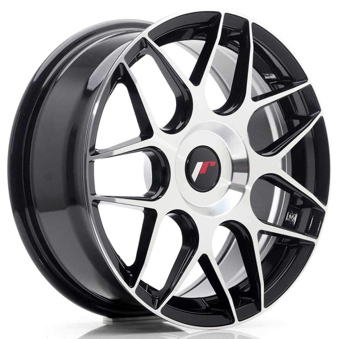 JR Wheels JR18 17x7 ET20-40 Blank Machined Black - Wheelsup