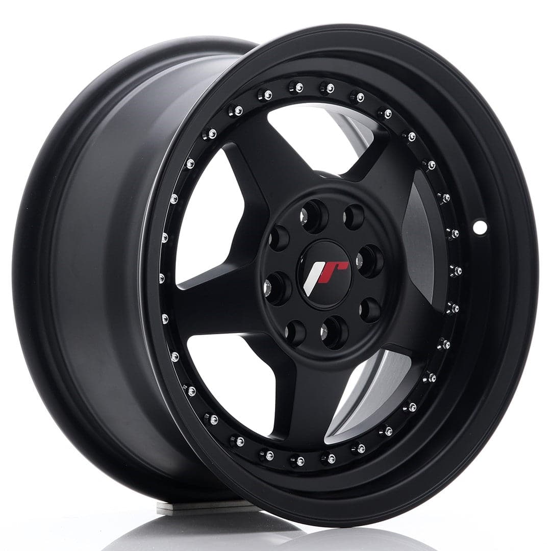 JR Wheels JR6 15x7 ET35 4x100/114 Matt Black - Wheelsup.sk