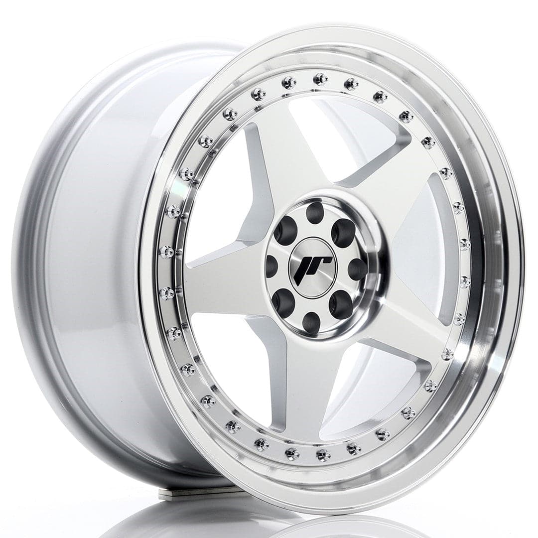 JR Wheels JR6 17x8 ET25 5x114/120 Silver Machined Face - Wheelsup.sk