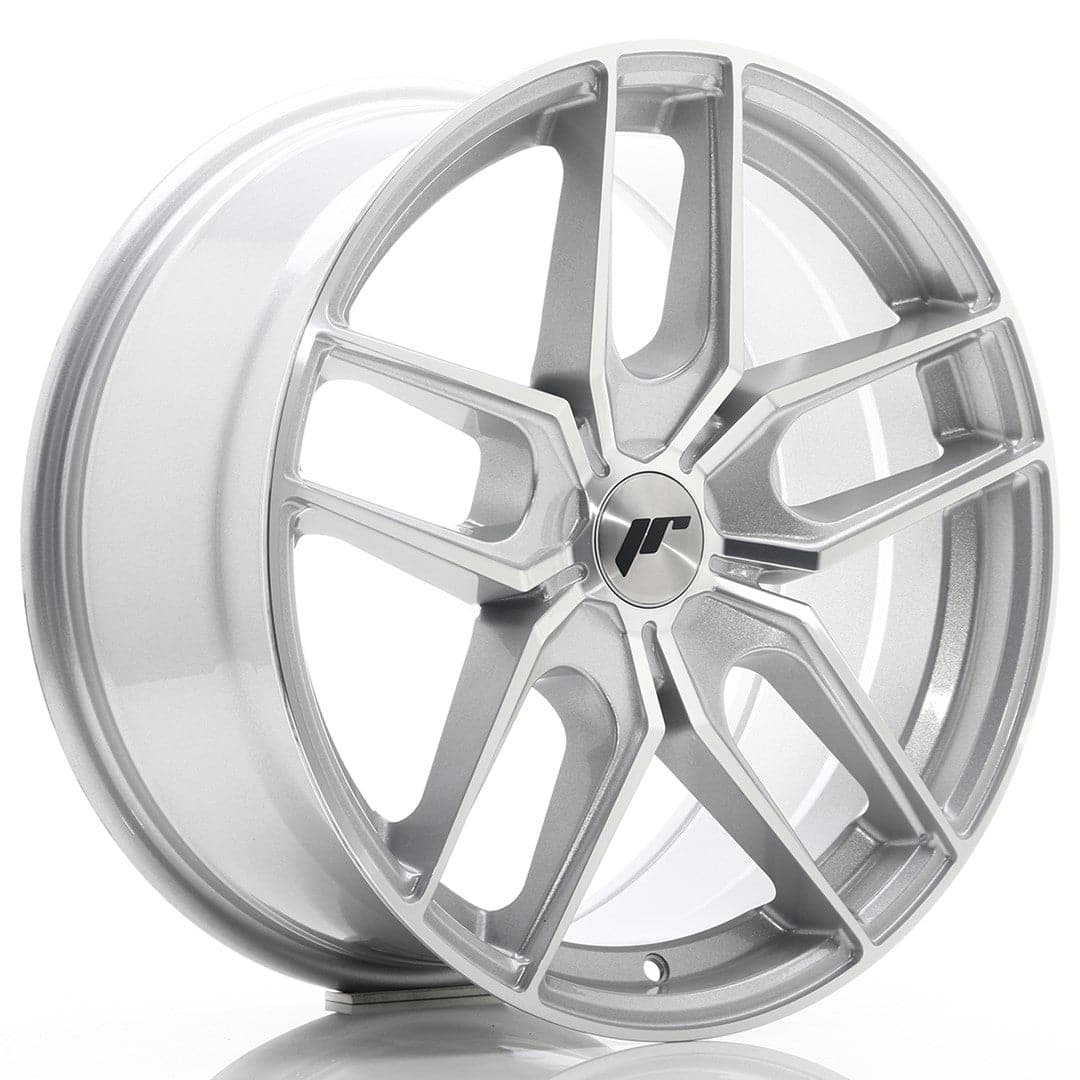 JR Wheels JR25 18x8,5 ET20-40 5H BLANK Silver Machined Face - Wheelsup