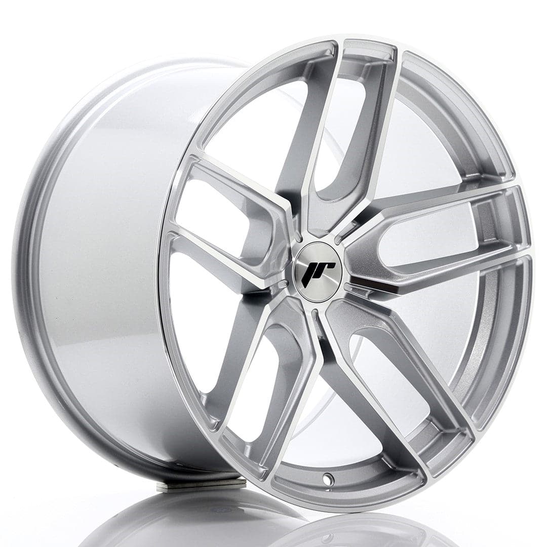 JR Wheels JR25 19x11 ET20-40 5H BLANK Silver Machined Face - Wheelsup